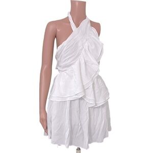 The Impeccable Pig Asymmetrical Backless Dress Romper